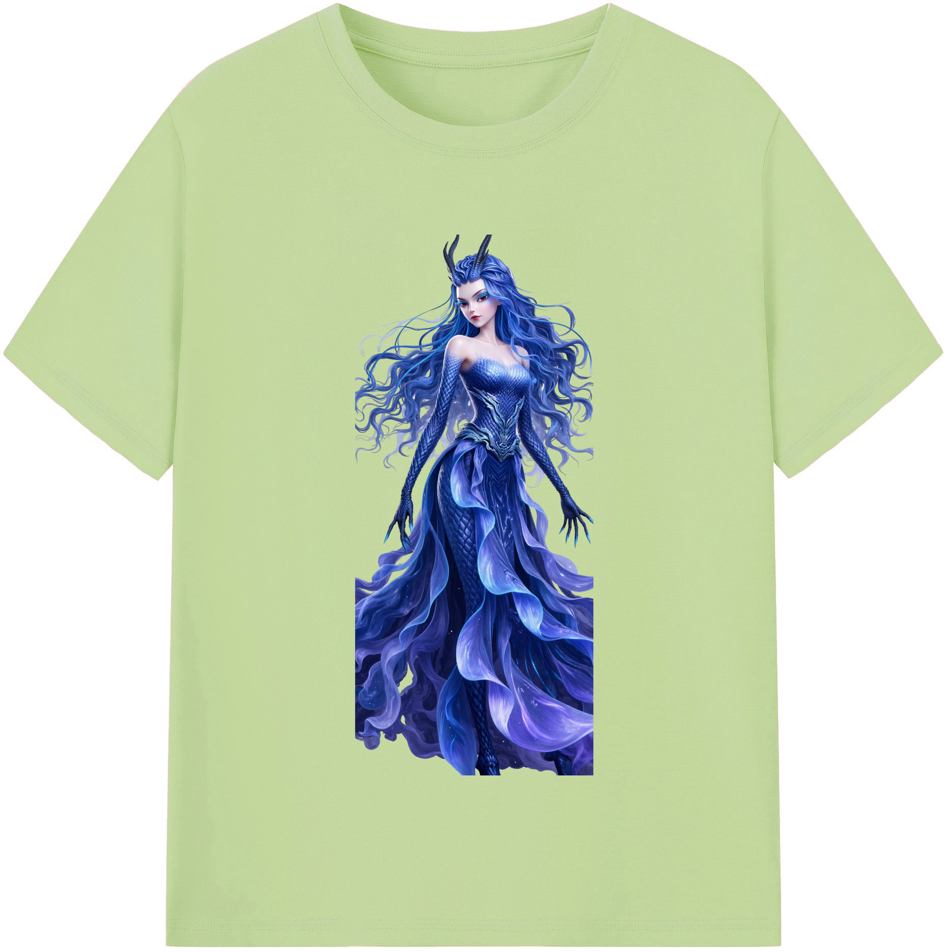 （画像用） Ne Zha 2 ナタ 魔童の大暴れ 綿100％半袖Tシャツ（フロントプリント）